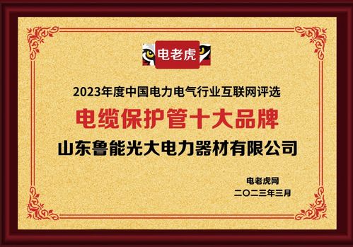 山東魯能光大電力器材榮獲“電纜保護(hù)管十大品牌”稱(chēng)號(hào)，助力鋼材市場(chǎng)服務(wù)升級(jí)